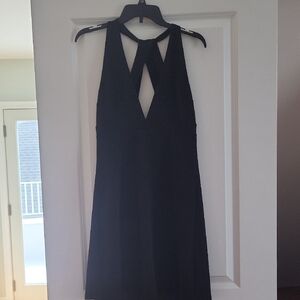 Express Chic Black Halter Dress